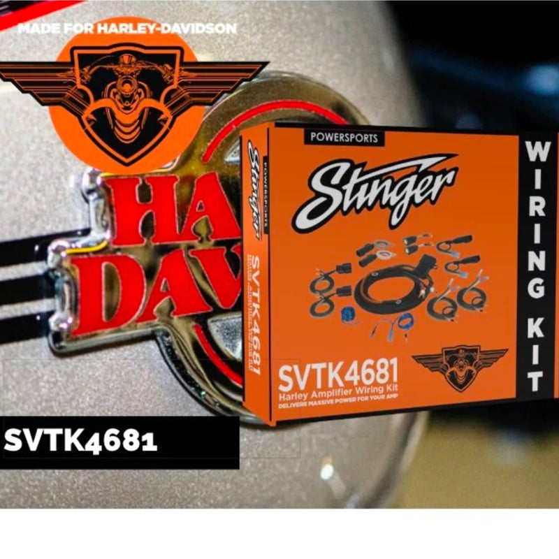 Stinger Harley-Davidson Touring Motorcycles (1998-Present) 2/4 Channel Universal Amplifier Wiring Kit, Direct Fit Wiring, Harley Davidson Road Glide & Street Glide, (SVTK4681) - Image 4